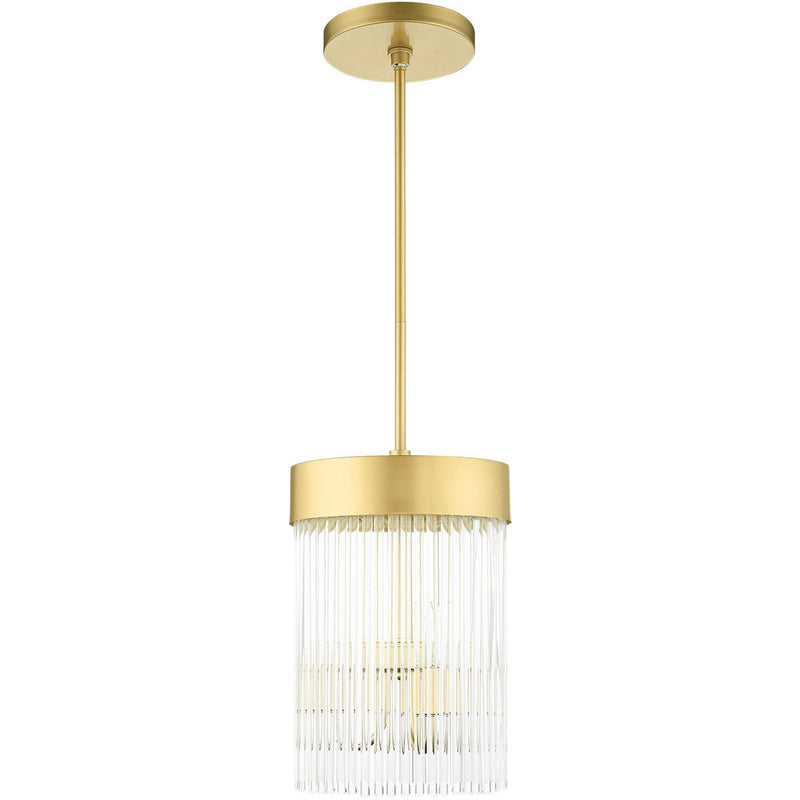 24" Three Light Dimmable Chandelier With Shades - Gold