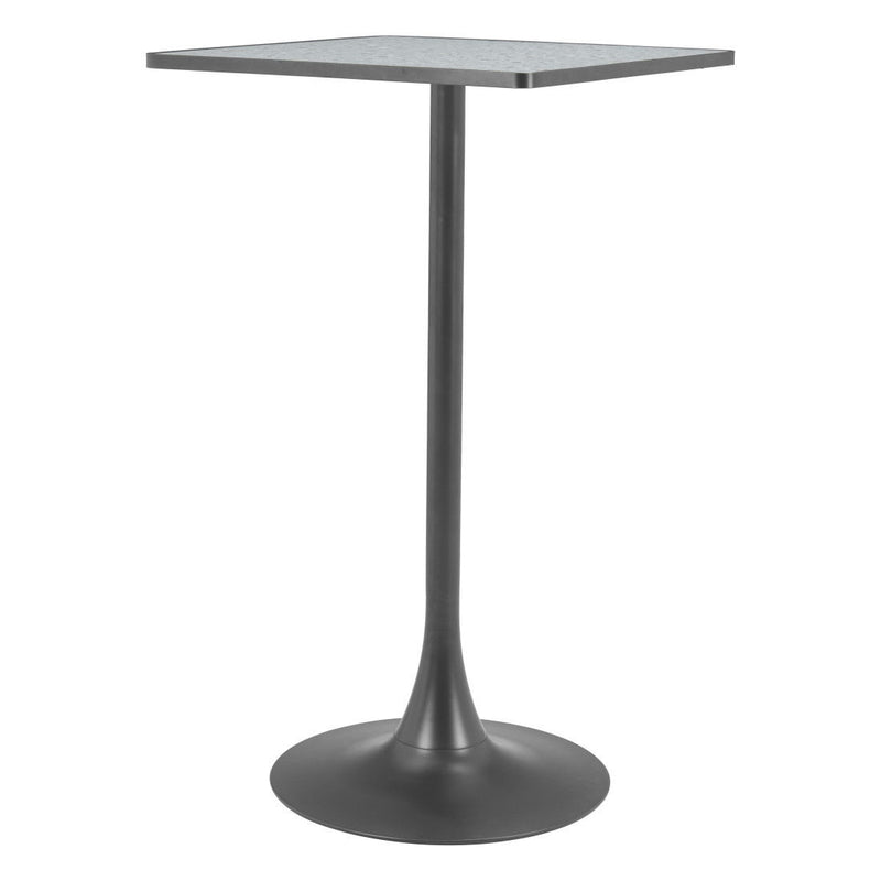 24" Wood Square Bar Table - Gray