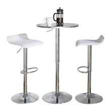 Load image into Gallery viewer, Ale - 3 Piece Bar Set Bistro Round Contemporary Adjustable Oval Footrest
