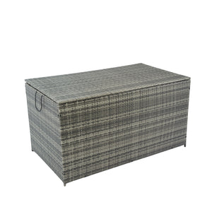 Outdoor Storage Box, 200 Gallon Wicker Patio Deck Boxes with Lid, Outdoor Cushion Storage for Kids Toys, Pillows, Towel