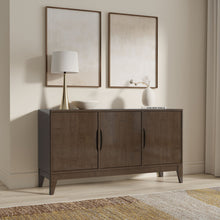 Load image into Gallery viewer, Harper - 3 Door Sideboard Buffet / Storage Cabinet - Walnut Brown
