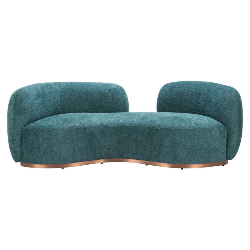 Sofa With Legs - Teal Blue