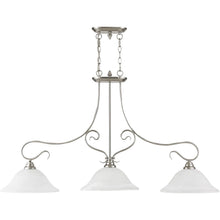Load image into Gallery viewer, 27" Three Light Dimmable Chandelier With Shades - Nickel
