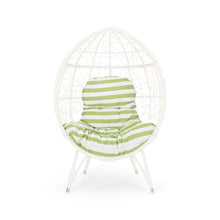 Load image into Gallery viewer, Cosmos - Round Hammered Iron Teardrop Chair
