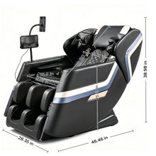 Load image into Gallery viewer, Massage Chair Recliner &amp; Zero Gravity &amp; Full Body Air Pressure - Black
