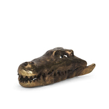 Load image into Gallery viewer, Dinosaur Tabletop Sculpture - Antiqued Brass
