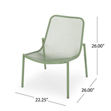 Load image into Gallery viewer, Outdoor Iron Chair With Mesh Design
