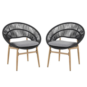Cyril - Outdoor Papasan Style Dining Chair (Set of 2)