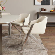 Load image into Gallery viewer, Faux Leather Modern Dining Chairs (Set of 2) - White
