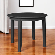 Load image into Gallery viewer, 39" Solid Wood Round Top Dining Room Table - Black
