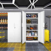 Load image into Gallery viewer, 2 Door File Cabinet With Lock, 4 Adjustable Shelves, Heavy-Duty
