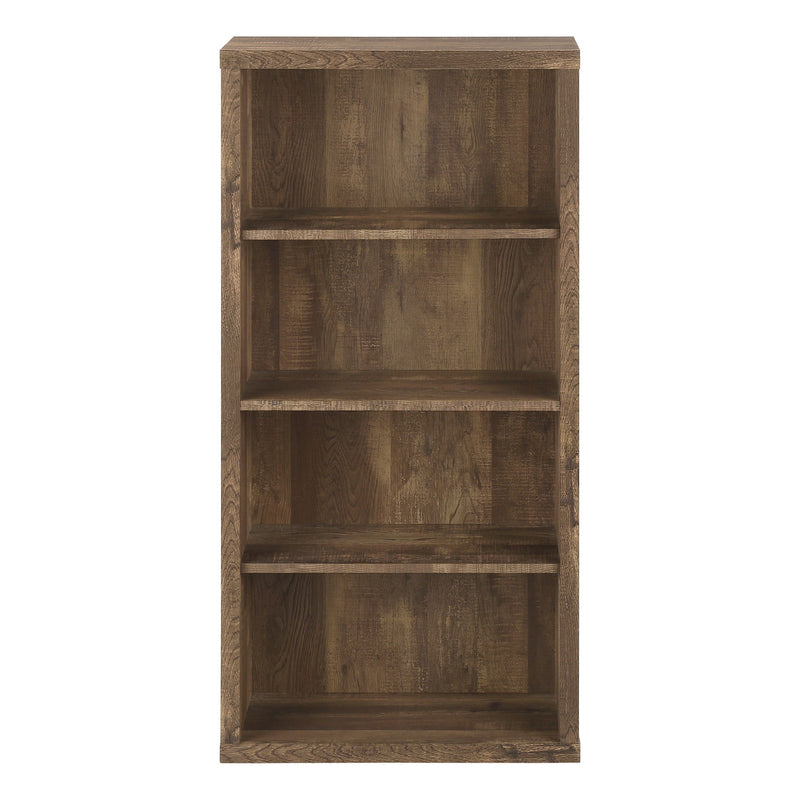 Adjustable Four Tier Bookcase - Brown