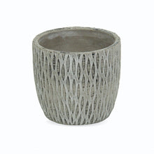 Load image into Gallery viewer, Geometric Round Pot Planter - Gray
