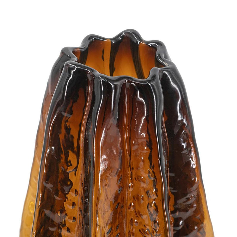Wavy Table Vase - Burnt Umber