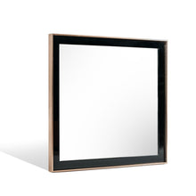 Load image into Gallery viewer, 39" Framed Accent Mirror - Black / Rose Gold
