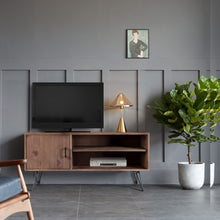 Load image into Gallery viewer, Simple, Modern, Vintage Reclaimed Wood TV Stand Media Table For Living Room - Natural
