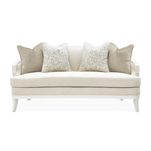 Load image into Gallery viewer, La Marisia - Chenille Loveseat - Tranquil / Creamy Pearl
