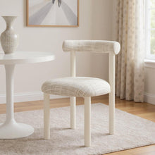 Load image into Gallery viewer, Aluminum Open Back Dining Side Chair - Beige / White
