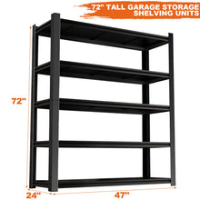 Load image into Gallery viewer, Tall Metal Shelves With Removable Dividers Are High Capacity And Load Bearing For Garages, Kitchens And Offices
