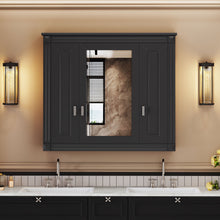 Load image into Gallery viewer, Wall Mounted Bathroom Cabinet With Mirror And 5 Shelves, Rectangular Design
