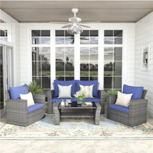 Load image into Gallery viewer, Modern Patio Set With Table And Cushions
