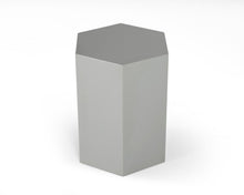 Load image into Gallery viewer, Manufactured Wood Hexagon End Table - Light Gray
