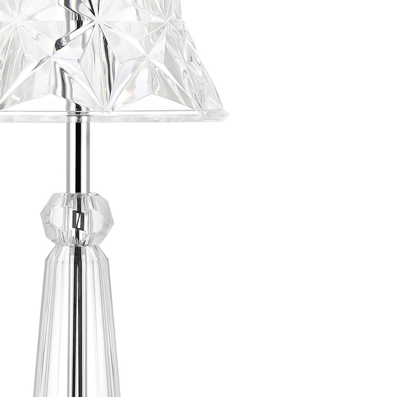 Novelty USB Table Lamp With Empire Shade - Clear