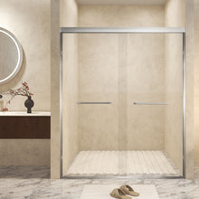 Load image into Gallery viewer, Double Sliding Shower Door With Explosion Proof Film
