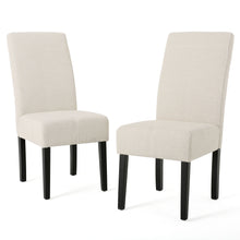 Load image into Gallery viewer, Upholstered Dining Chairs, Modern Fabric Dining Room Chair (Set of 2) - Beige
