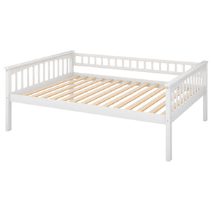 Full over Full Bunk Bed with Drawers, Convertible Beds, White(OLD SKU: SM000241AAK-1)