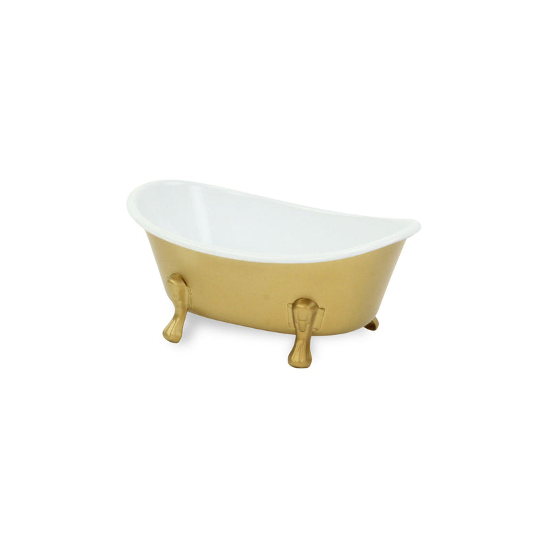 Hand Painted Decorative Tub - Gold