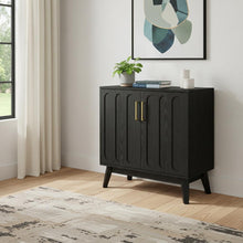 Load image into Gallery viewer, 32" Wood Accent Cabinet - Black
