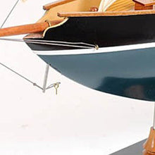 Load image into Gallery viewer, Hand Painted Model Boat - Blue / Light Brown
