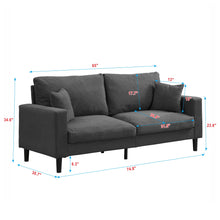 Load image into Gallery viewer, Modern Upholstered Resilience Three Seater Sofa
