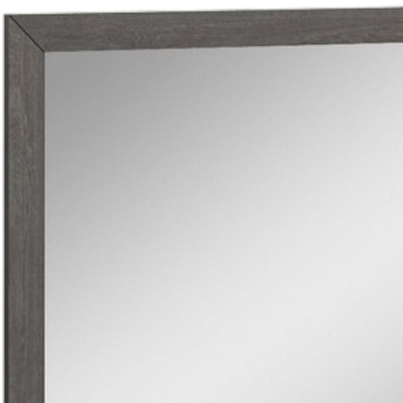 43" Refined High Gloss Mirror - Gray