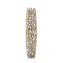 Load image into Gallery viewer, Twigs Cylinder Floor Vase (354654) - Gold
