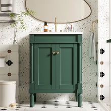 Load image into Gallery viewer, Bathroom Vanity With Top Sink, 2 Tier Storage Cabinet
