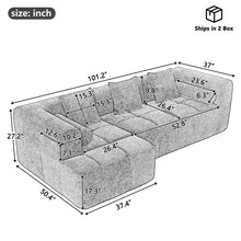 Load image into Gallery viewer, Sectional Free Combined Sofa With 2 Side Pockets
