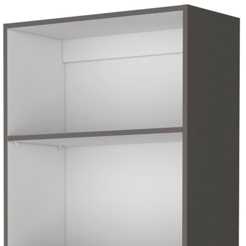 Five Tier Bookcase (546195) - Gray / White