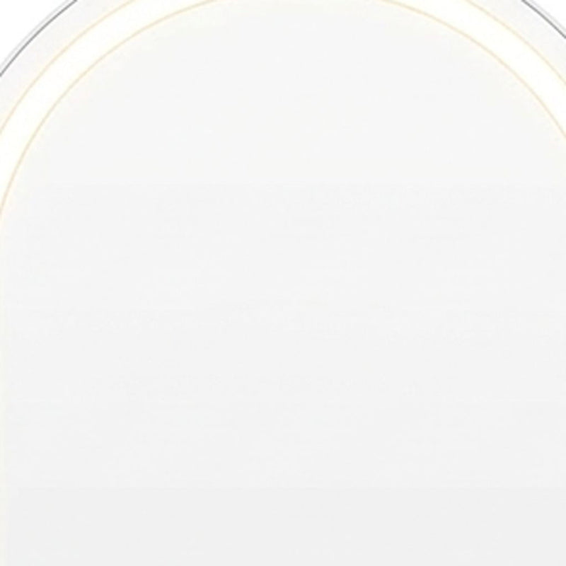70" Arch Freestanding Frameless Standing Mirror - White