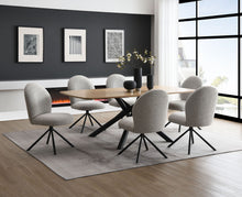 Load image into Gallery viewer, Lawton - 7 Pieces Dining Room Set - Natural / Black / Gray
