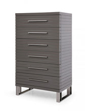 Load image into Gallery viewer, Solid Wood Six Drawer Chest - Gray

