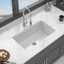 Load image into Gallery viewer, Rectangular Single Bowl Kitchen Sink With Dual Mount Installation - White
