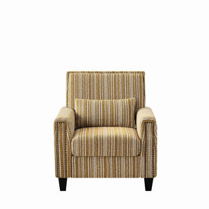 Accent Chair With Arms, Comfy Armchair For Living Room - Yellow