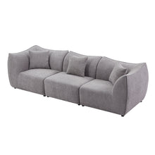 Load image into Gallery viewer, 111 inch Sofa, Comfy Sofa Couch with  Deep Seats Modern Sofa- 3 Seater Sofa, Couch for Living Room Apartment Lounge GREY
