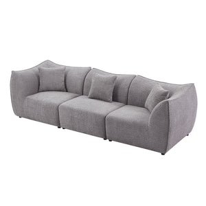 111 inch Sofa, Comfy Sofa Couch with  Deep Seats Modern Sofa- 3 Seater Sofa, Couch for Living Room Apartment Lounge GREY