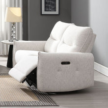 Load image into Gallery viewer, Lalisa - Power Motion Loveseat With USB Port - Cream Chenille
