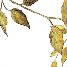 Load image into Gallery viewer, Leaves Oval Table Vase - Clear / Gold
