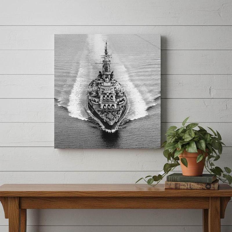 Hand Painted Model Boat (624298) - Gray / Dark Gray