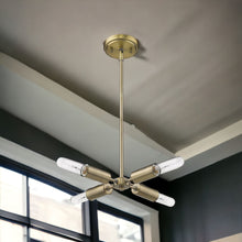 Load image into Gallery viewer, Four Light Metal Dimmable Chandelier - Gold
